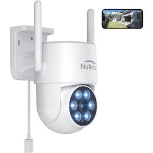 NUFEBS Security Camera 2K/4MP HD Dome Camera Pan/Tilt 355° Surveillance Camera